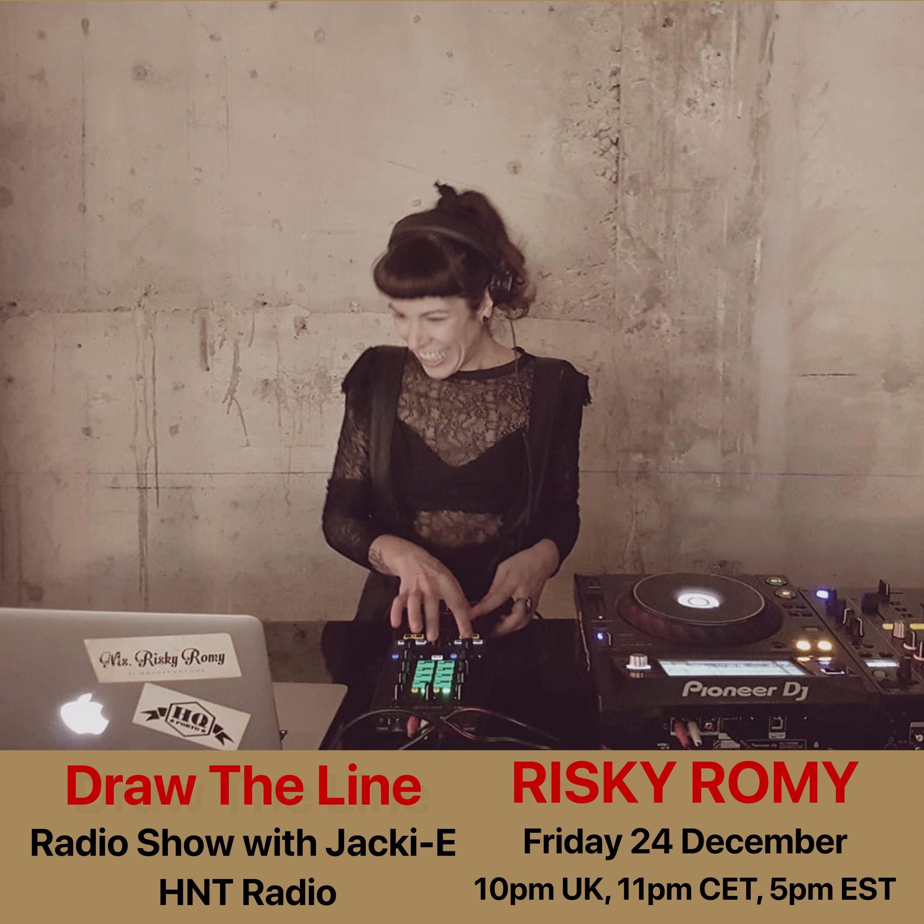 #184 Draw The Line Radio Show 24-12-2021 with guest mix 2nd hr by Risky Romy episode artwork