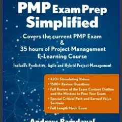 {DOWNLOAD} 📕 PMP Exam Prep Simplified: Covers the Current PMP Exam and Includes a 35 Hours of Proj