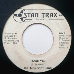 The Nite Shift Band - Thank You (1984)