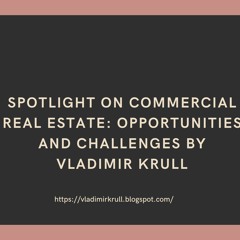 Spotlight On Commercial Real Estate Opportunities And Challenges By Vladimir Krull