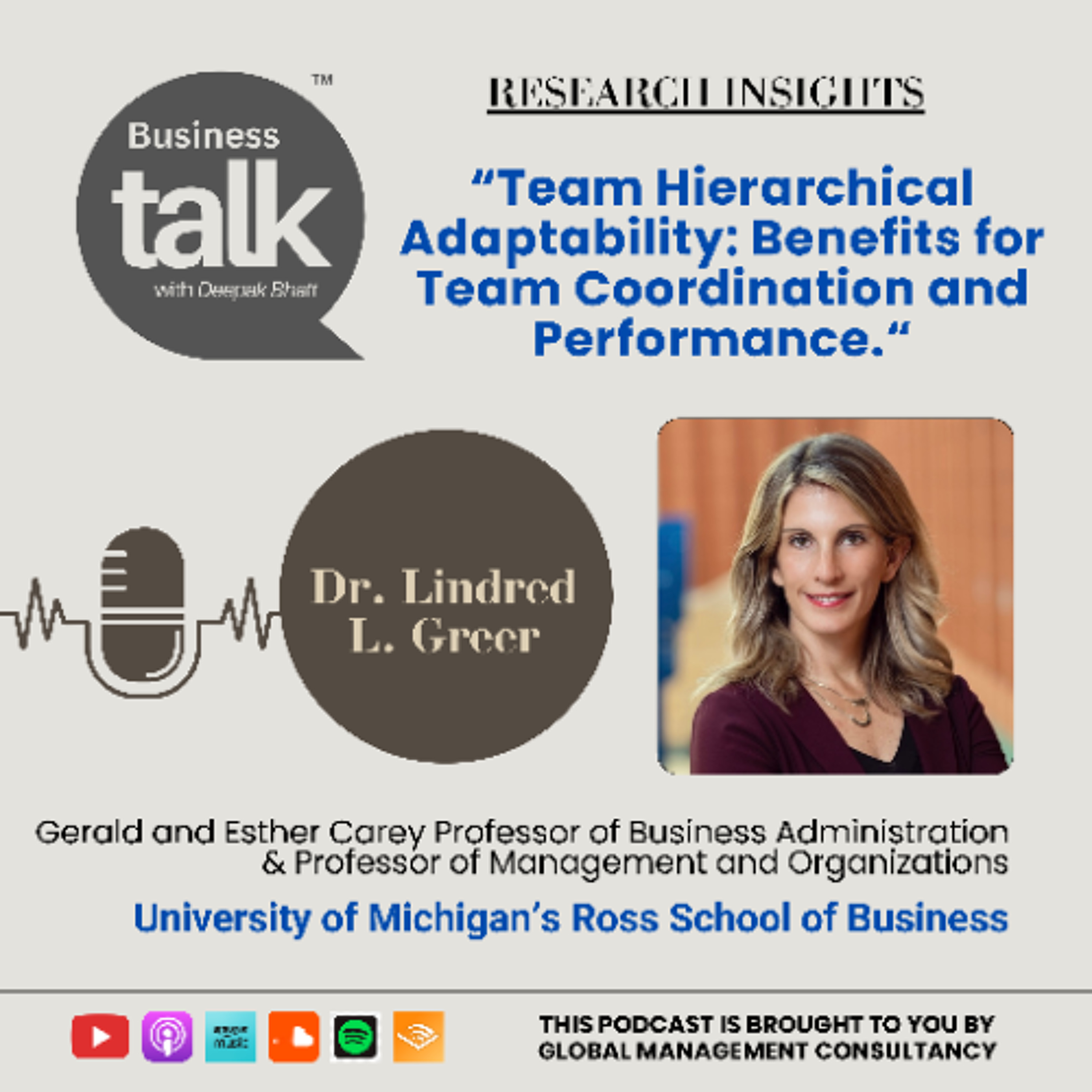 Team Hierarchical Adaptability: Research Insights from Dr. Lindy Greer episode artwork