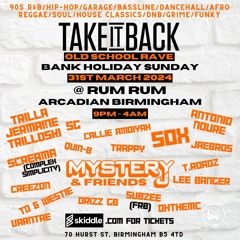 OldSchool R&B Mix - Take It Back Rave 31st March Bank Holiday Sunday @ RUMRUM Birmingham-SKIDDLE.COM