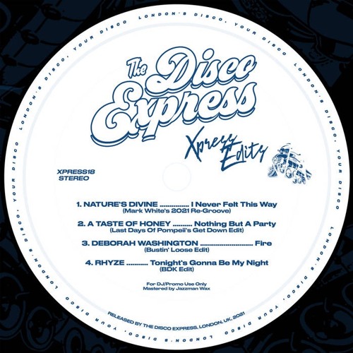 Natures Divine - Never Felt This Way Before (Mark Whites 2021 Re-Groove) #FREE