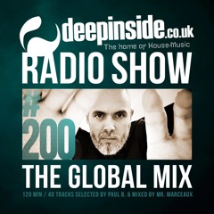 DEEPINSIDE RADIO SHOW 200 - The Global Mix (120 min / 40 Tracks)