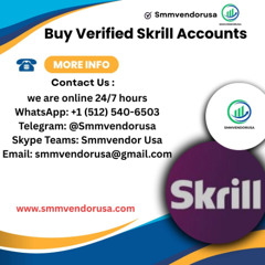 Buy Verified Skrill Accounts All Documents Fully Verified