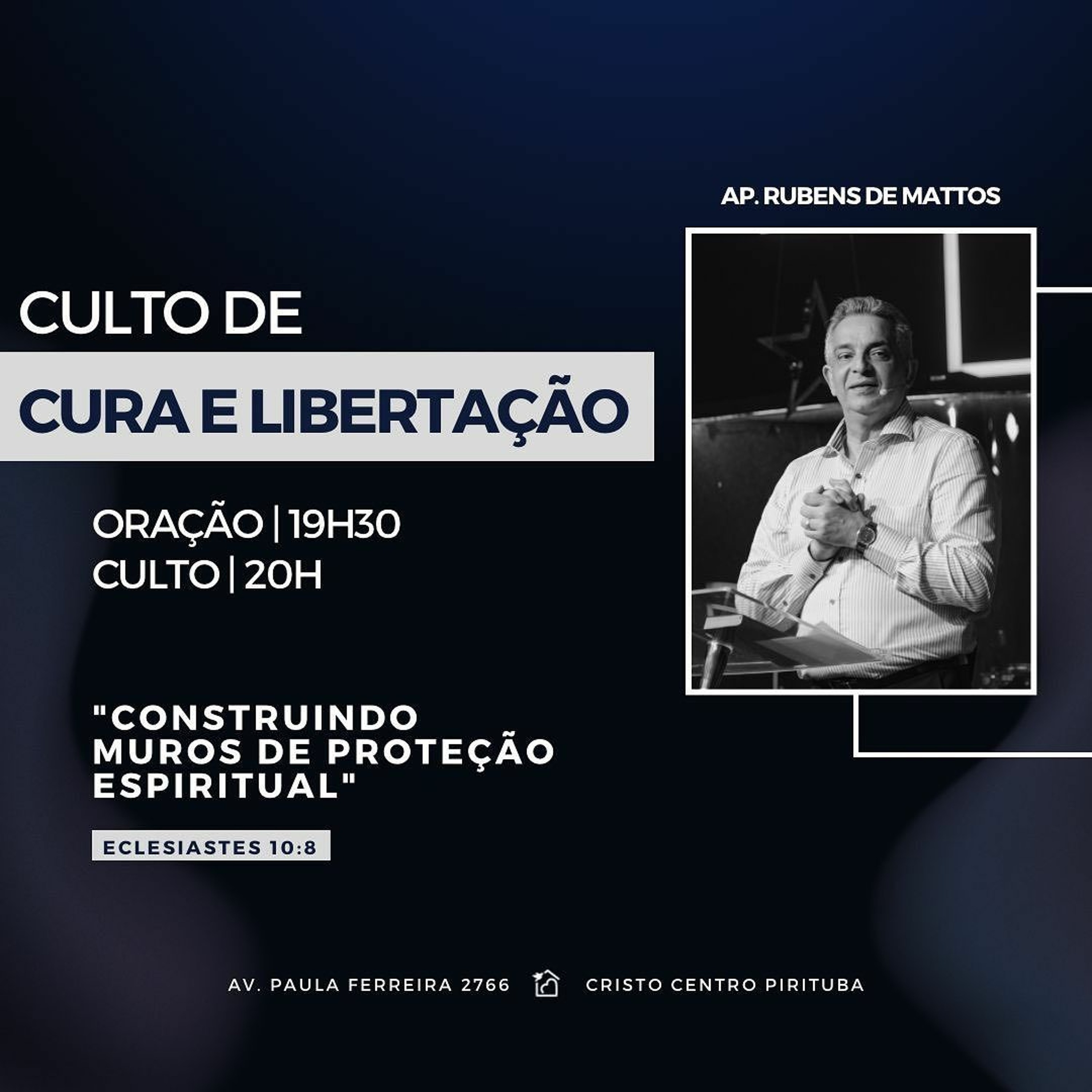 Construindo Muros De Proteção Espiritual - Apóstolo Rubens De Mattos 13/07/2023 episode artwork