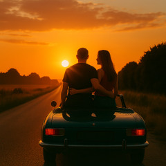 Against the sunset