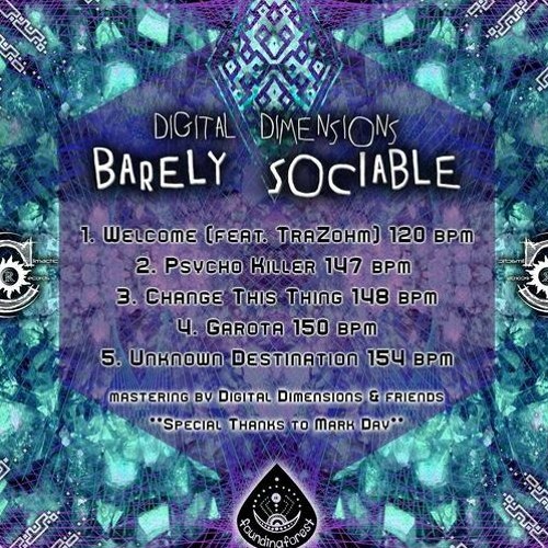2 - Psycho killer * PREVIEW '' Barely Sociable '' EP by Digital Dimensions
