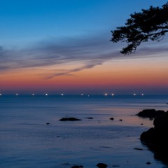 beautiful sunset moment