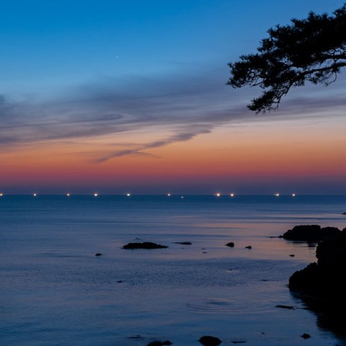 beautiful sunset moment
