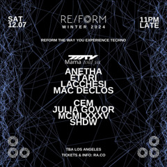 RE/FORM Winter 2024 DJ Contest: kenay