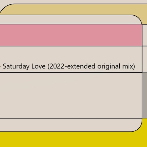 Dj Apois  Remix  -  Cherrelle - Saturday Love -(2022 extended original mix)