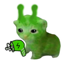 lonely alien cat