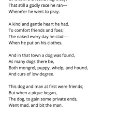 142 An Elegy on the Death of a Mad Dog by Oliver Goldsmith