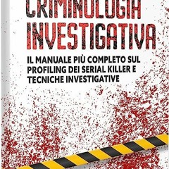 READ EPUB ⭐ Criminologia Investigativa Full Online