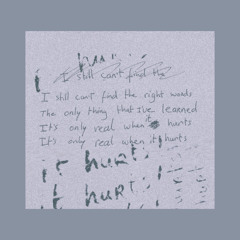 it hurts - san holo (grey.png cover)
