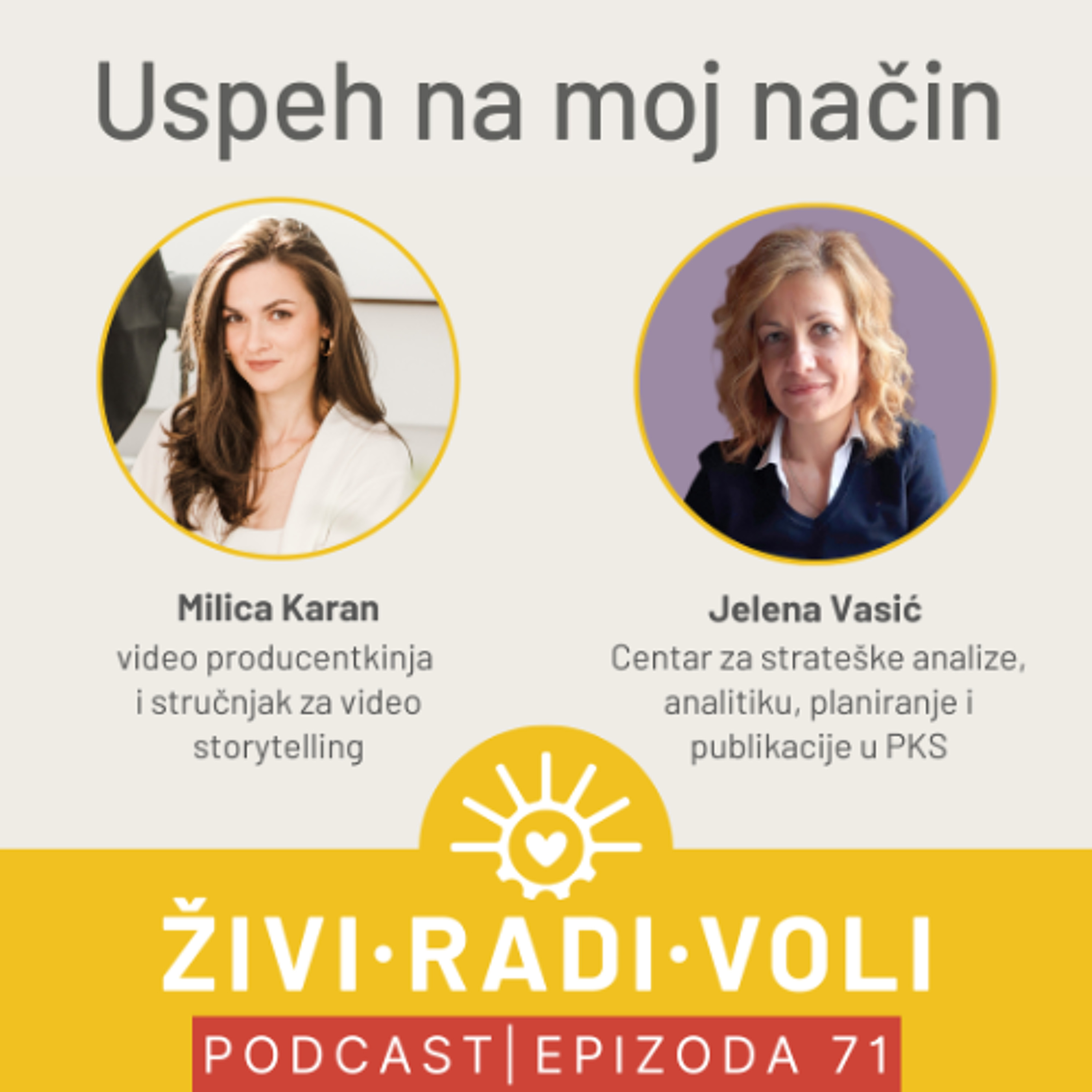 71 Uspeh na moj nacin   Milica Karan i Jelena  Vasic episode artwork