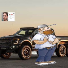 Crazy Dave waits in his ford for PopularMMOs to get done with his video