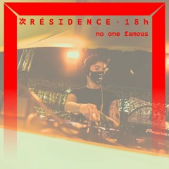 [DJ SET] Avec no one famous (Septembre 2021)