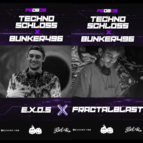 E.X.O.S  X  FractalBlast - Bunker496 B2B 3h NightPsy/Fullon 150Bpm