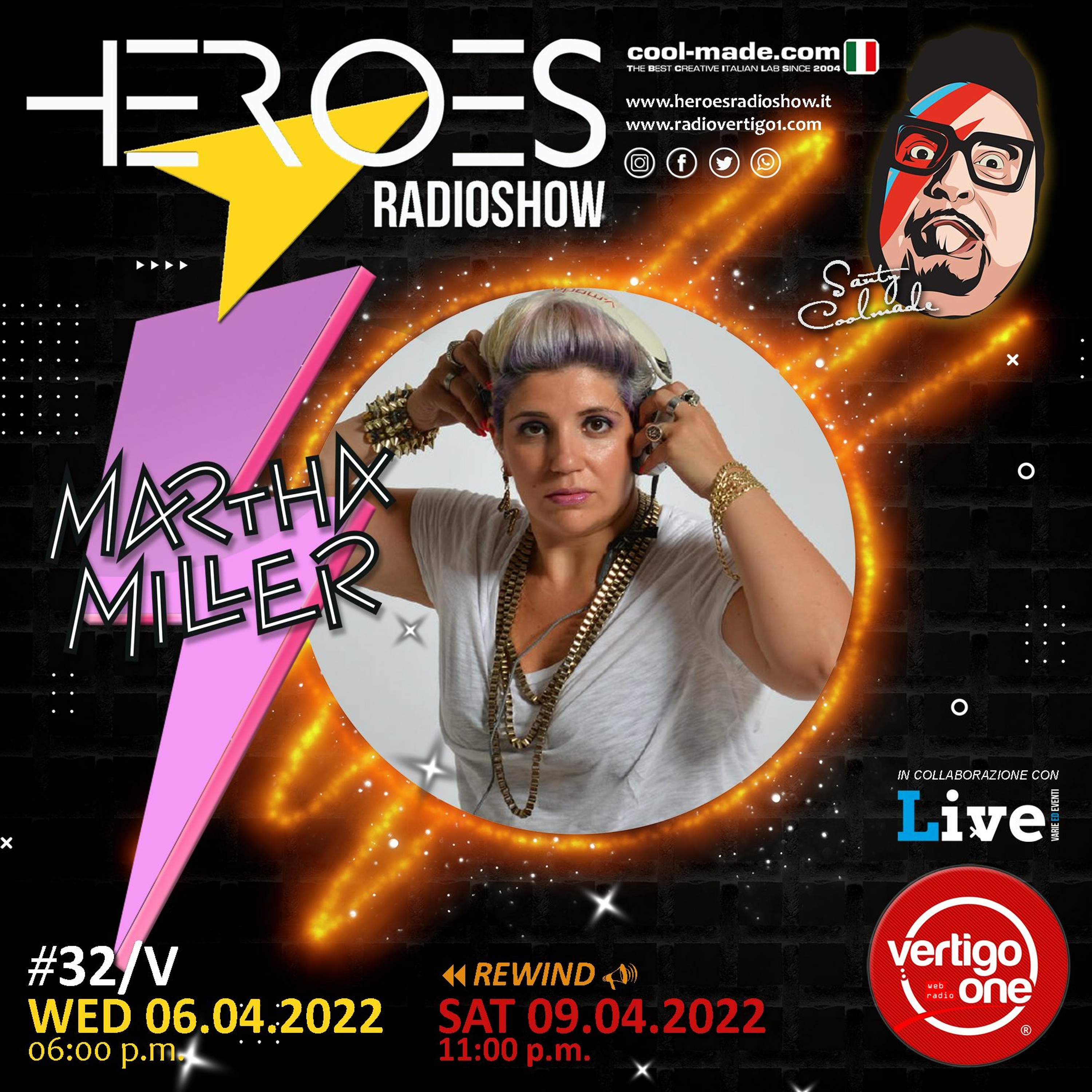 #32/2021-22> HEROES RadioShow - Special Guest  MARTHA MILLER episode artwork