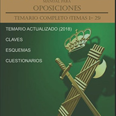 [Free] EBOOK 💝 Guardia Civil - Manual para oposiciones: Temario COMPLETO (Temas 1-25