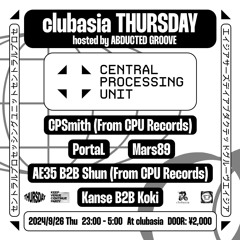 Tracklistings Mixtape #690 (2024.10.16) : AE35 B2B Shun (CPU Records) @ clubasia (26.09.24 - Japan)