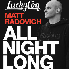 Matt Radovich DJing upstairs at Lucky Coq All Night Long August 2025