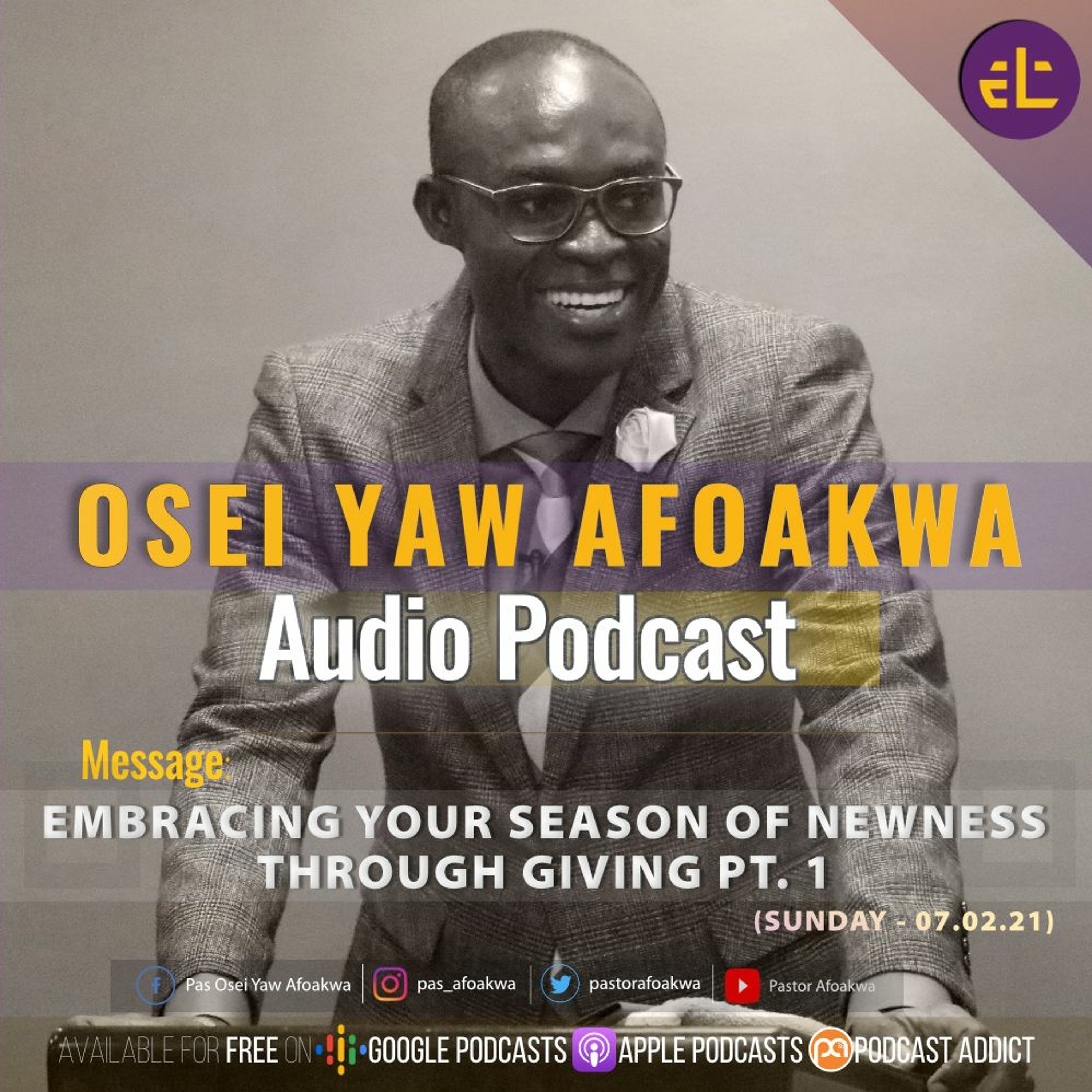 EMBRACING YOUR SEASON OF NEWNESS THROUGH GIVING PT. 1 (07.02.21) episode artwork