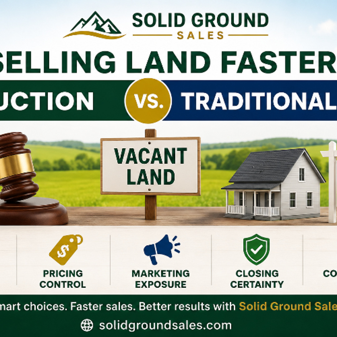 Stream Selling Land Faster Auction vs. Traditional Sale by Solid Ground ...