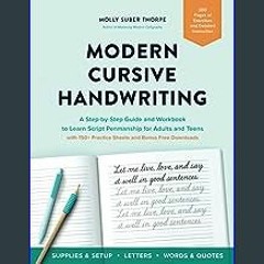 Modern Cursive Handwriting – Printable PDF Edition