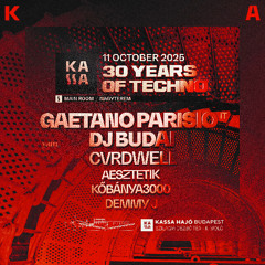 30 years of techno live@kassa Boat 2025.10.11.