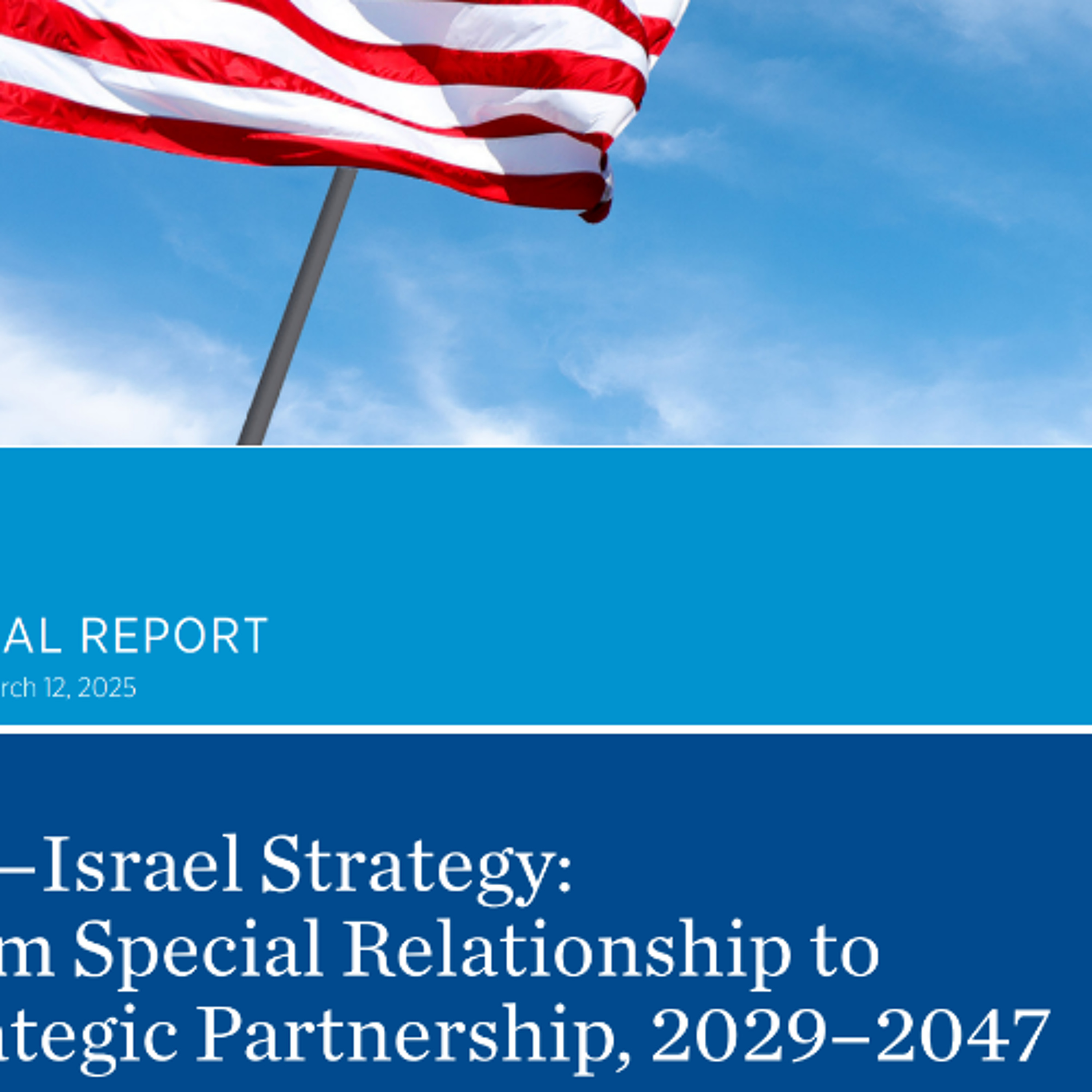 US and Israel discuss restructuring their military relationship
