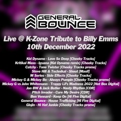 General Bounce @ K-Zone: Billy Emms Tribute Night, 10th December 2022