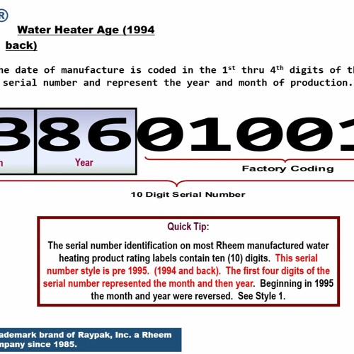Stream Raypak Boiler Serial Number Age from Diana Cruz Listen online