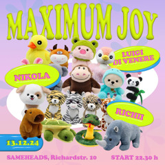 Maximum Joy at Sameheads December 2024