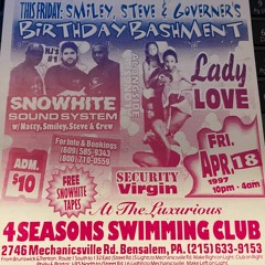 Snowhite Sound Ls Lady Love Live At Four Seasons Swim Club, Bensalem, PA - 4 - 18 - 97