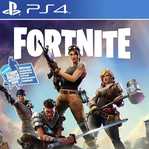 PLAYING FORTNITE ON THE PS4