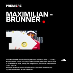 PREMIERE: MAXIMILIAN - Mikrokosmos EP [EVIDEON Studio Records]