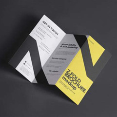 Z Fold Brochure Mockup Free Kostenlos Downloaden