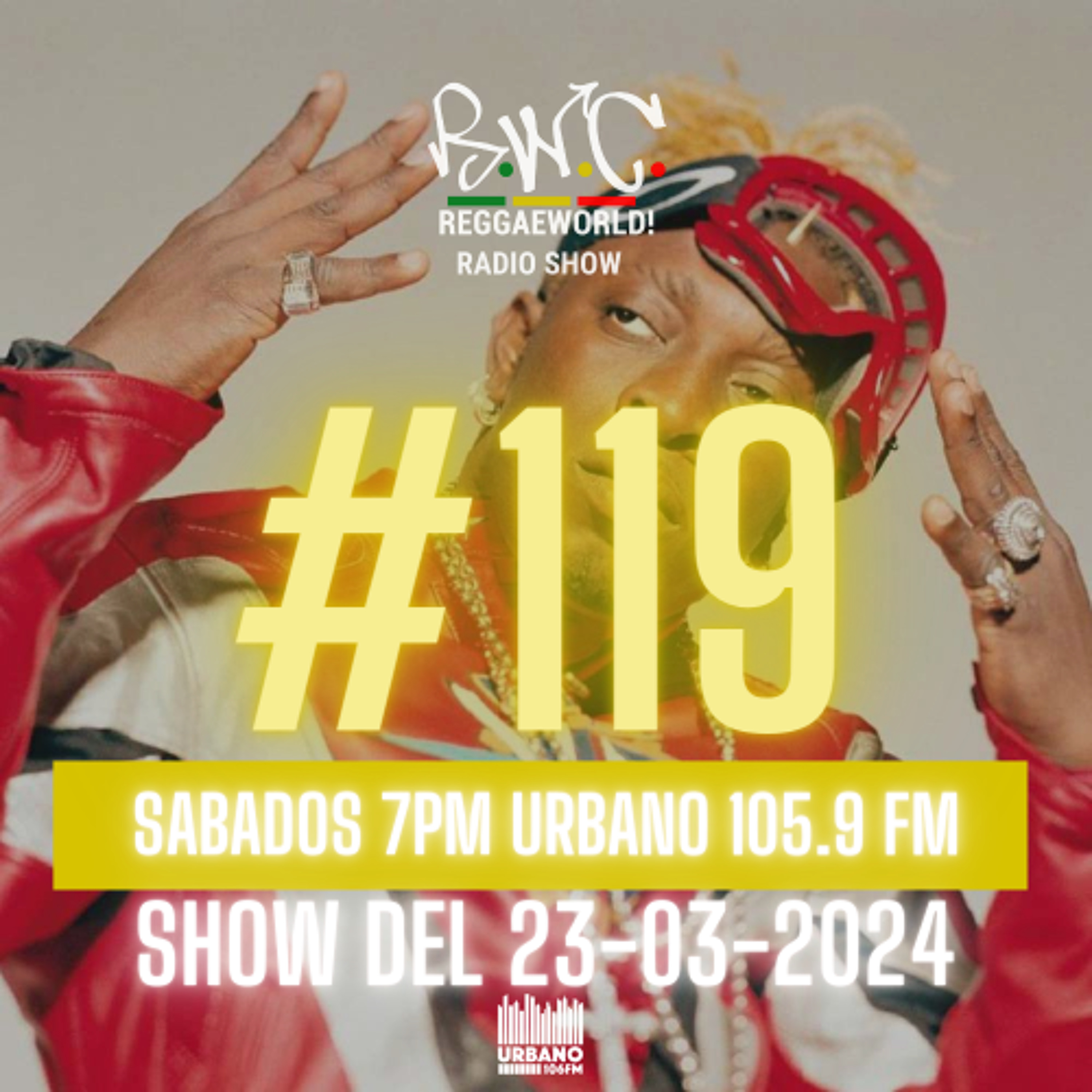 ReggaeWorld Radio Show #119 (Dancing Session 2) By Pop (23-03-24) @ Urbano 105.9 FM episode artwork