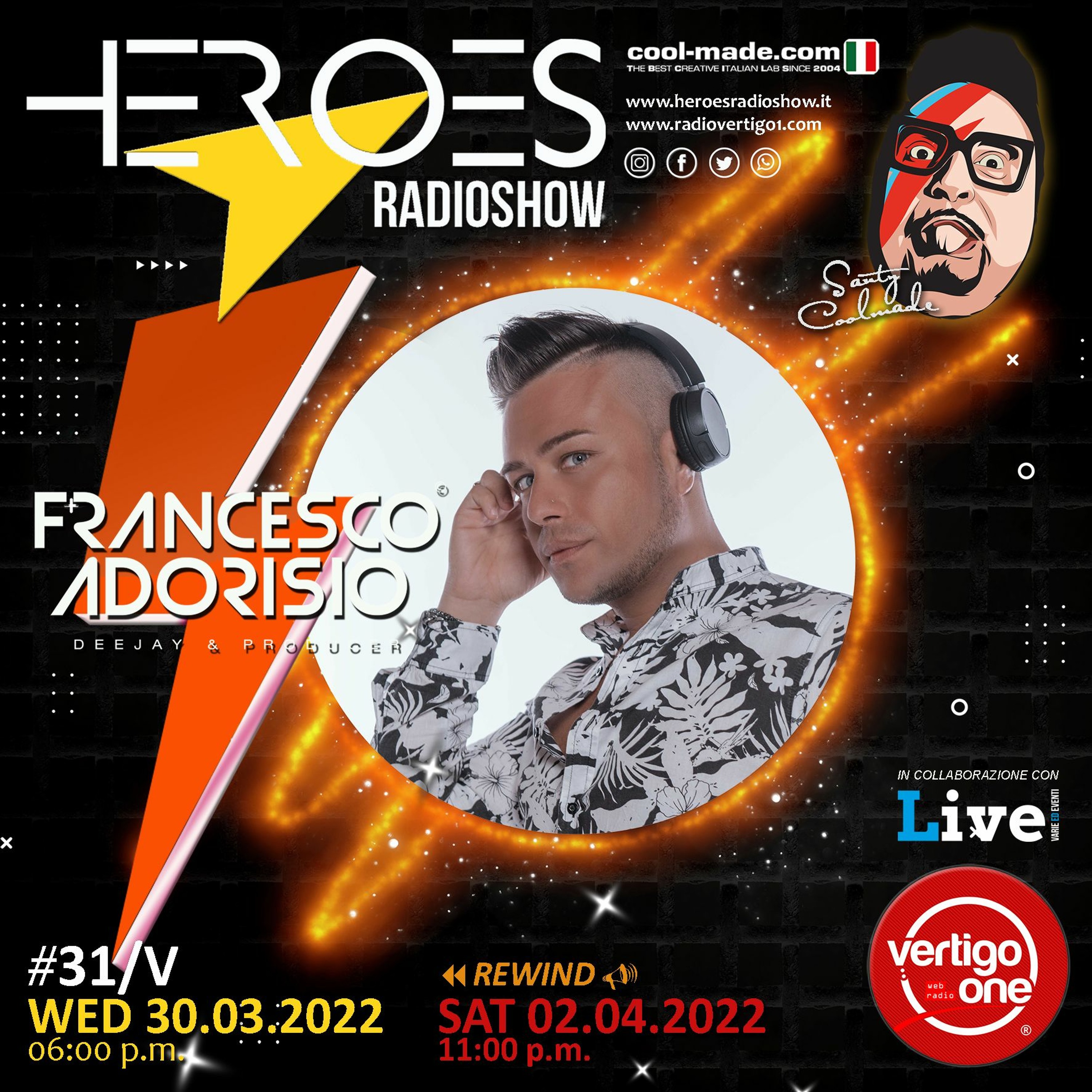 #31/2021-22> HEROES RadioShow - Special Guest  FRANCESCO ADORISIO episode artwork
