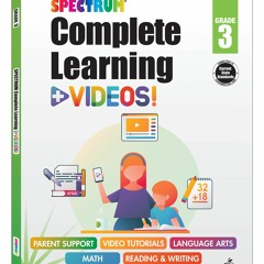 get [❤ PDF ⚡] Spectrum Complete Learning + Videos 3rd Grade Workbook A