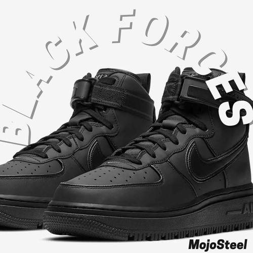 all black forces with white stripe