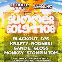 overboard backroom vibez summer solstice 20.6.25 DJ ?S Mc's Benjo Loud n proud