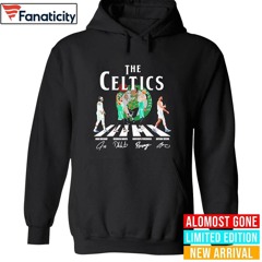 The Boston Celtics Holiday White Porzingis And Tatum Walking Across Signatures Shirt