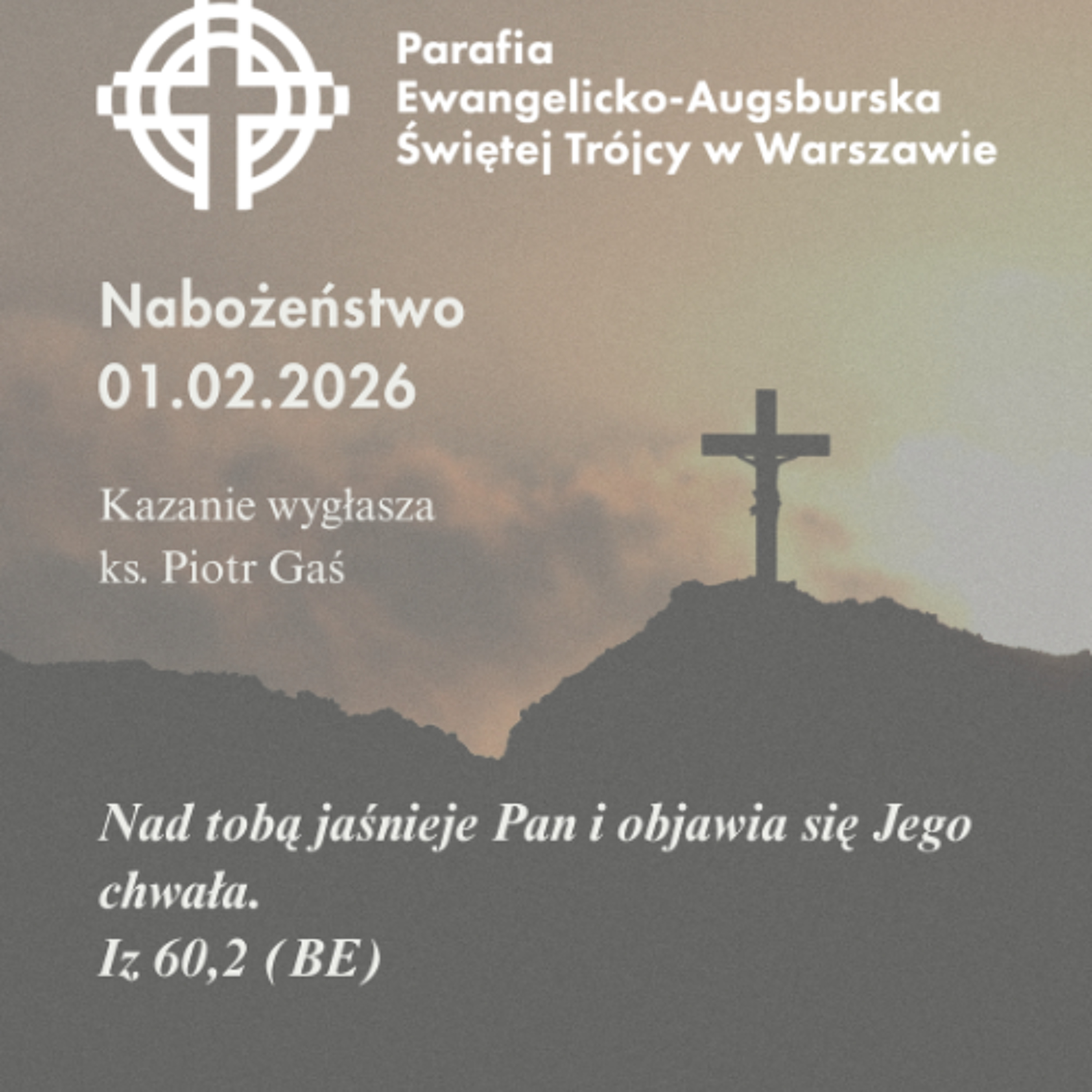 Niedziela ze Słowem, rozważanie z nabożeństwa z 1 lutego 2026 episode artwork