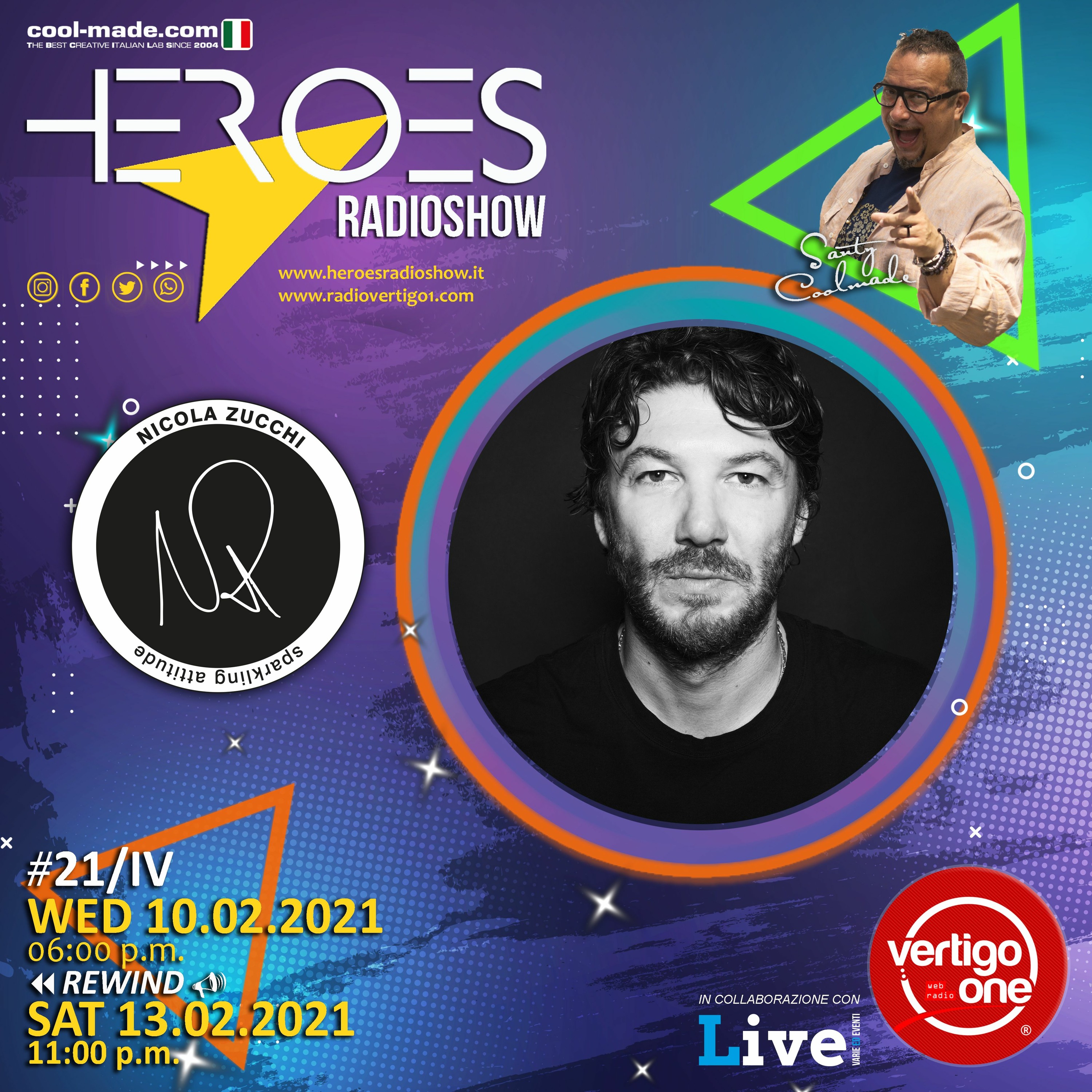 #21/2020-21> HEROES RadioShow - Special Guest NICOLA ZUCCHI episode artwork