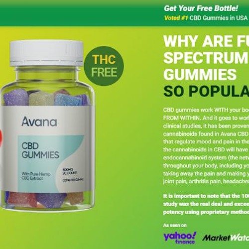 Avana CBD Gummies--Best Formula To Improve All Health (FDA Approved 2023)