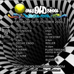 DJ R-Hawk - Saturday Jungle Flex - 24 Oct 2020 - Only Oldskool Radio